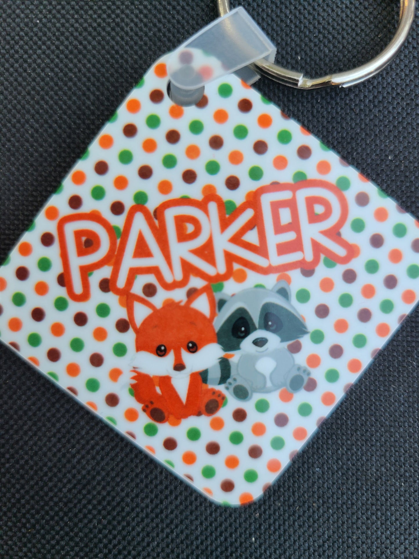 Woodland Animals Personalized Bag Tag