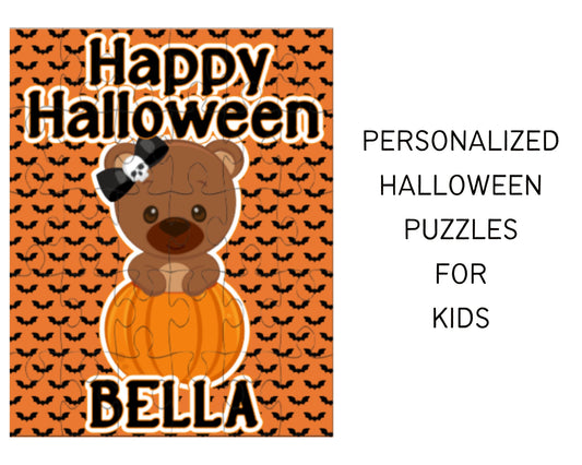 Halloween Puzzle Personalized