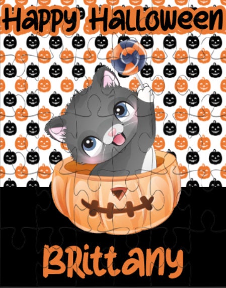 Halloween Puzzle Personalized