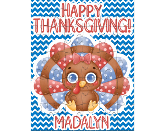 Thanksgiving Puzzle - Personalized