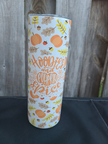 Hoodies and Pumpkin Spice Skinny Tumbler