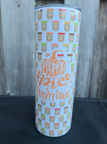 Pumpkin Spice Everything Skinny Tumbler