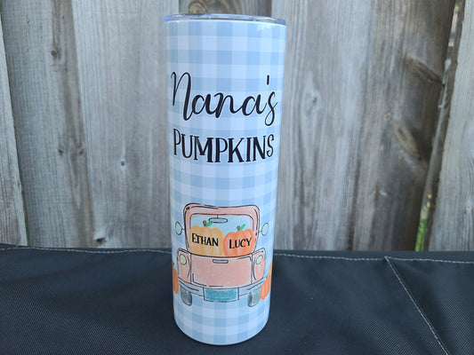 Nana's Pumpkins Skinny Tumbler