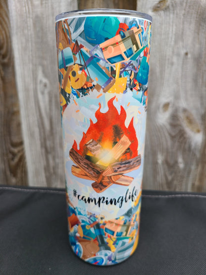 Camping Life 20 oz Skinny Tumbler