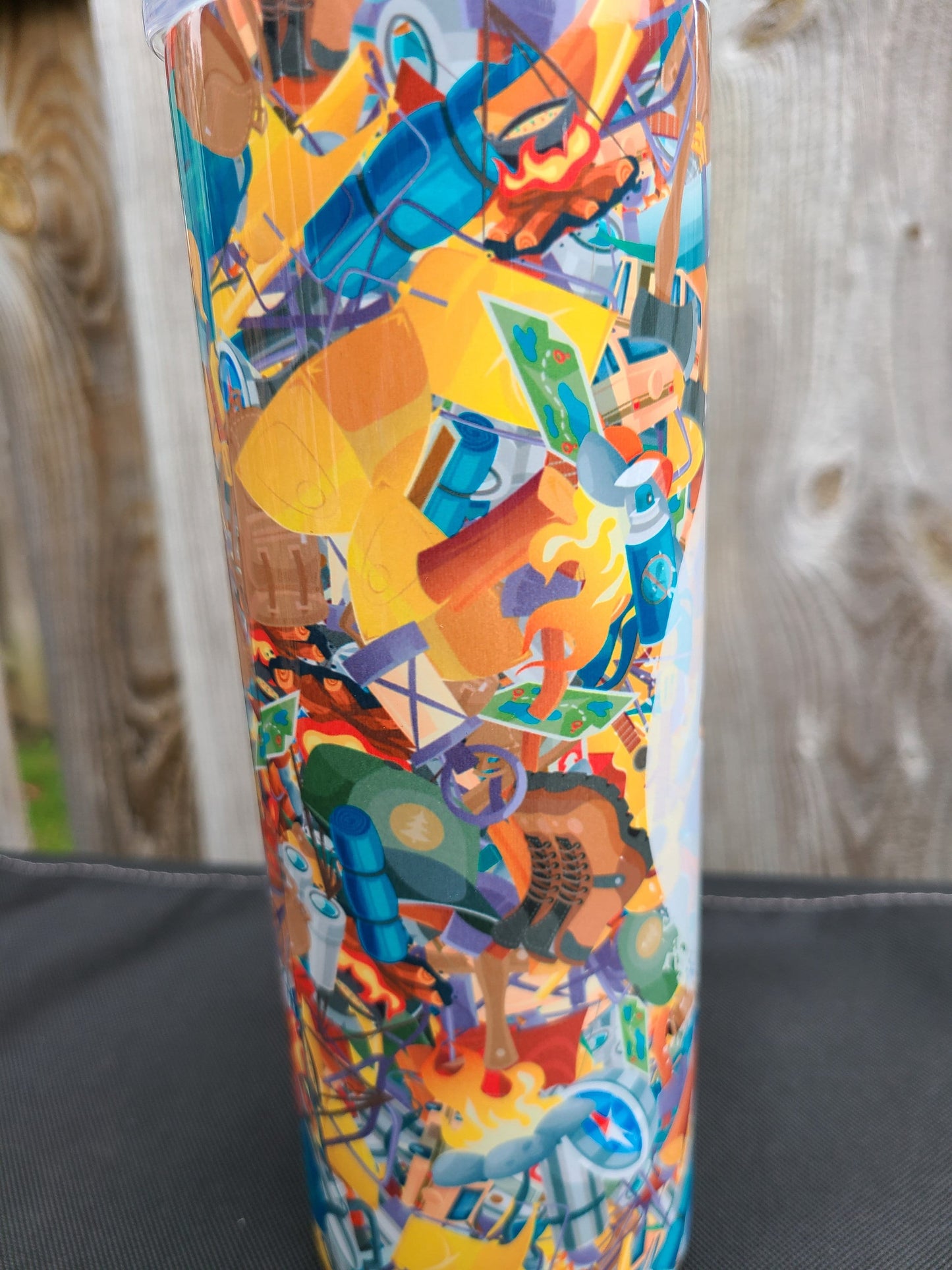 Camping Life 20 oz Skinny Tumbler