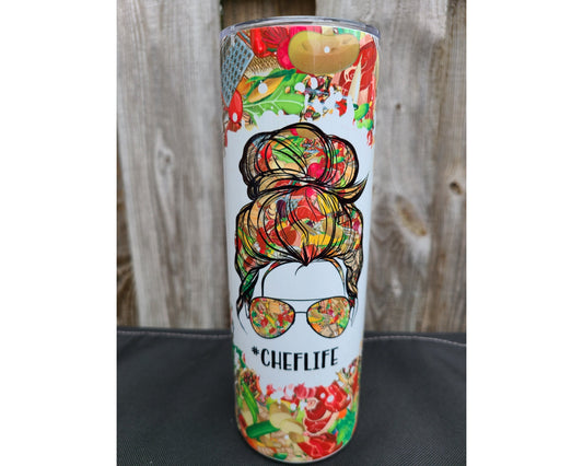 Chef Life 20 oz Skinny Tumbler