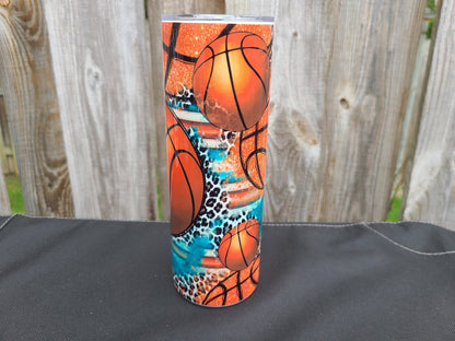 Basketball 20 oz Skinny Tumbler
