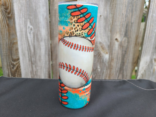 Baseball 20 oz Skinny Tumbler