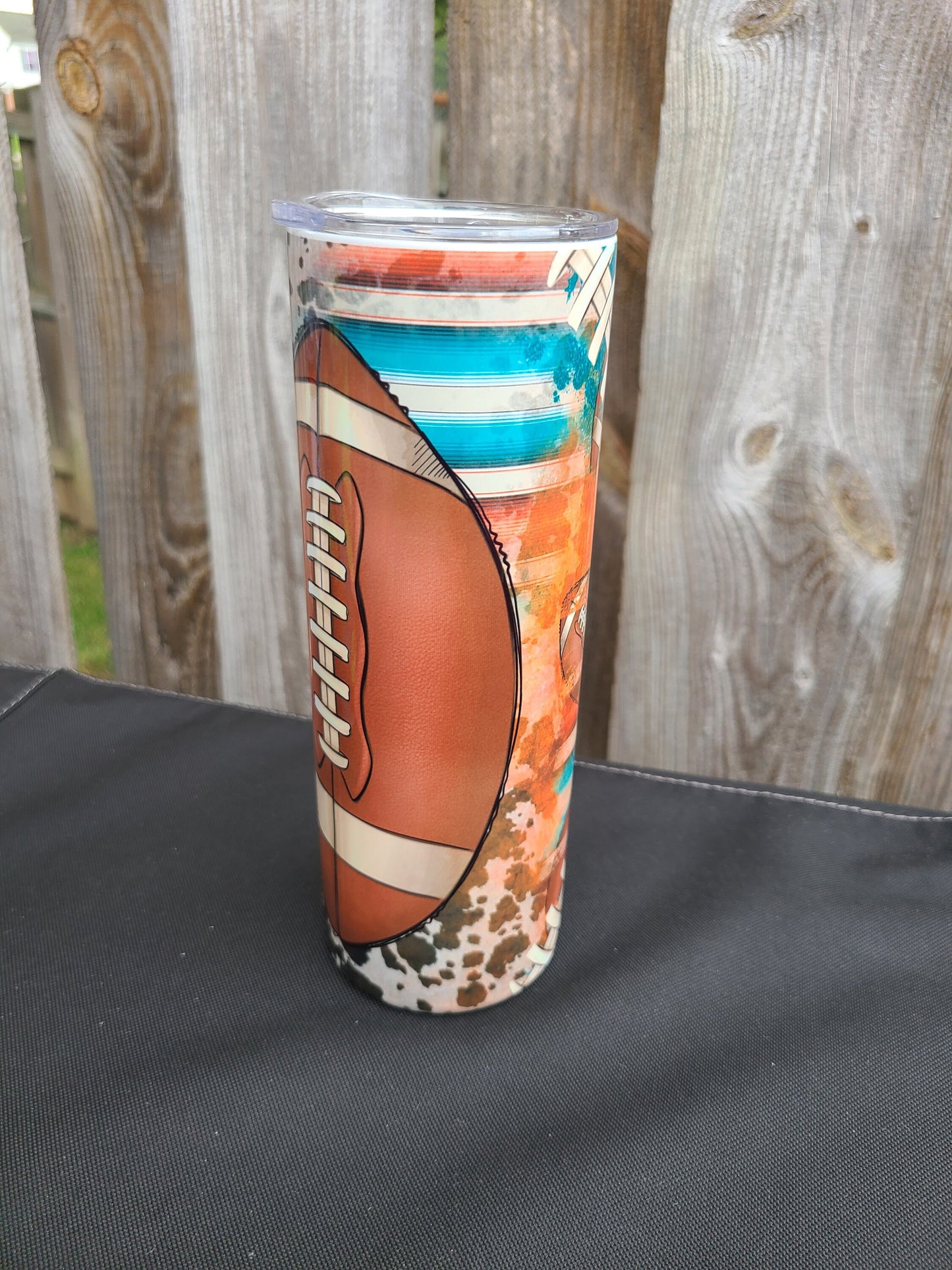 Football Skinny Tumbler