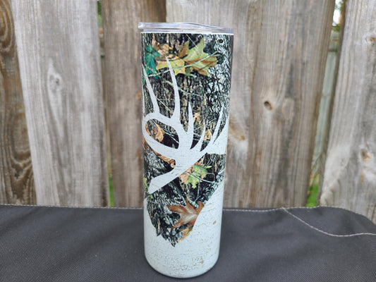 Hunting Camo Skinny Tumbler