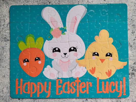 Happy Easter Personalized Puzzle - 30 piece Puzzle