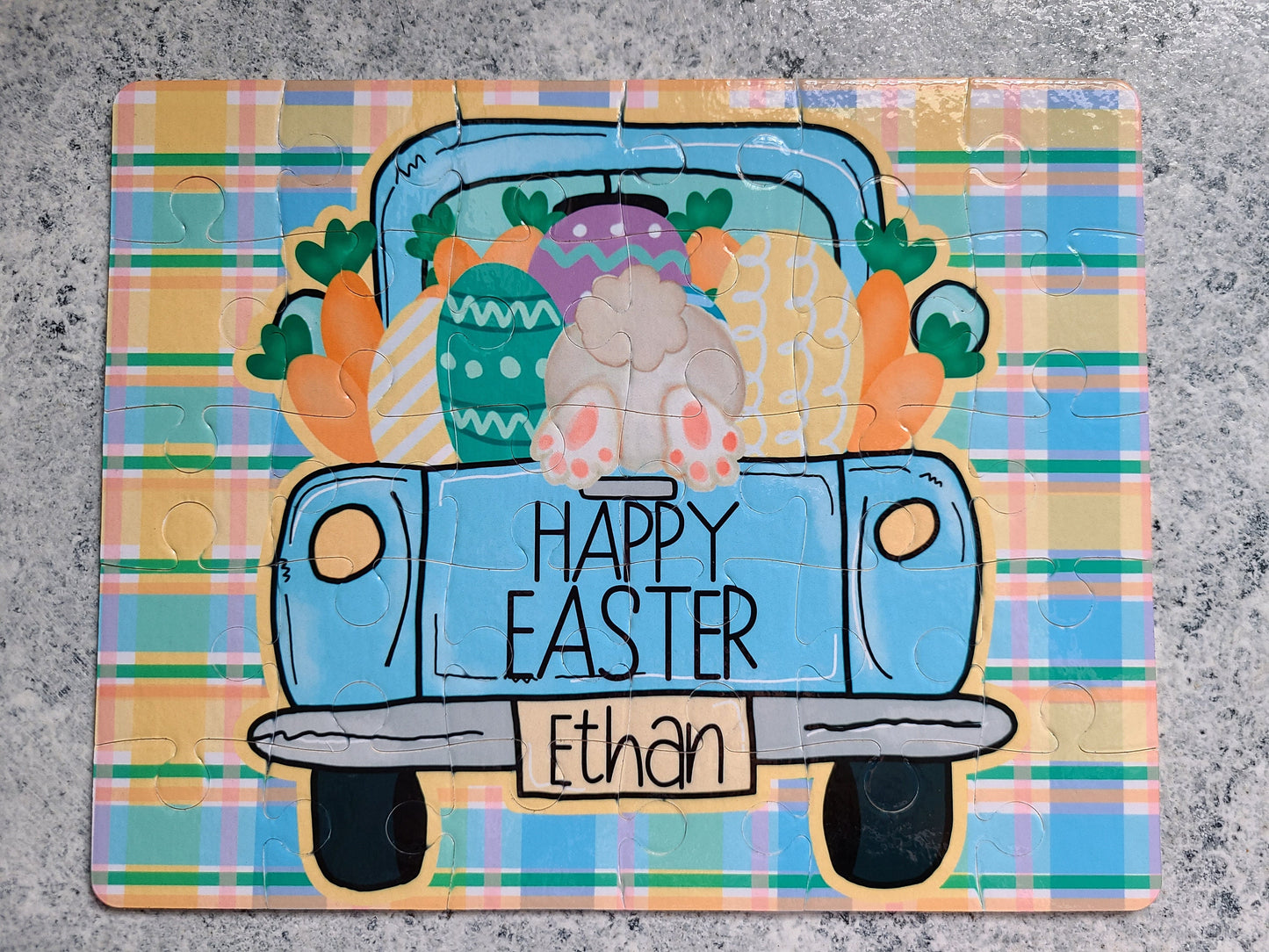 Easter Truck Personalized Puzzle - 30 piece Puzzle