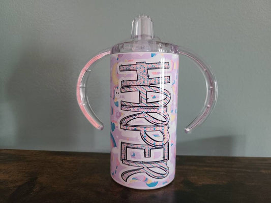 Unicorn Sippy Cup with Bonus Lid - Personalized