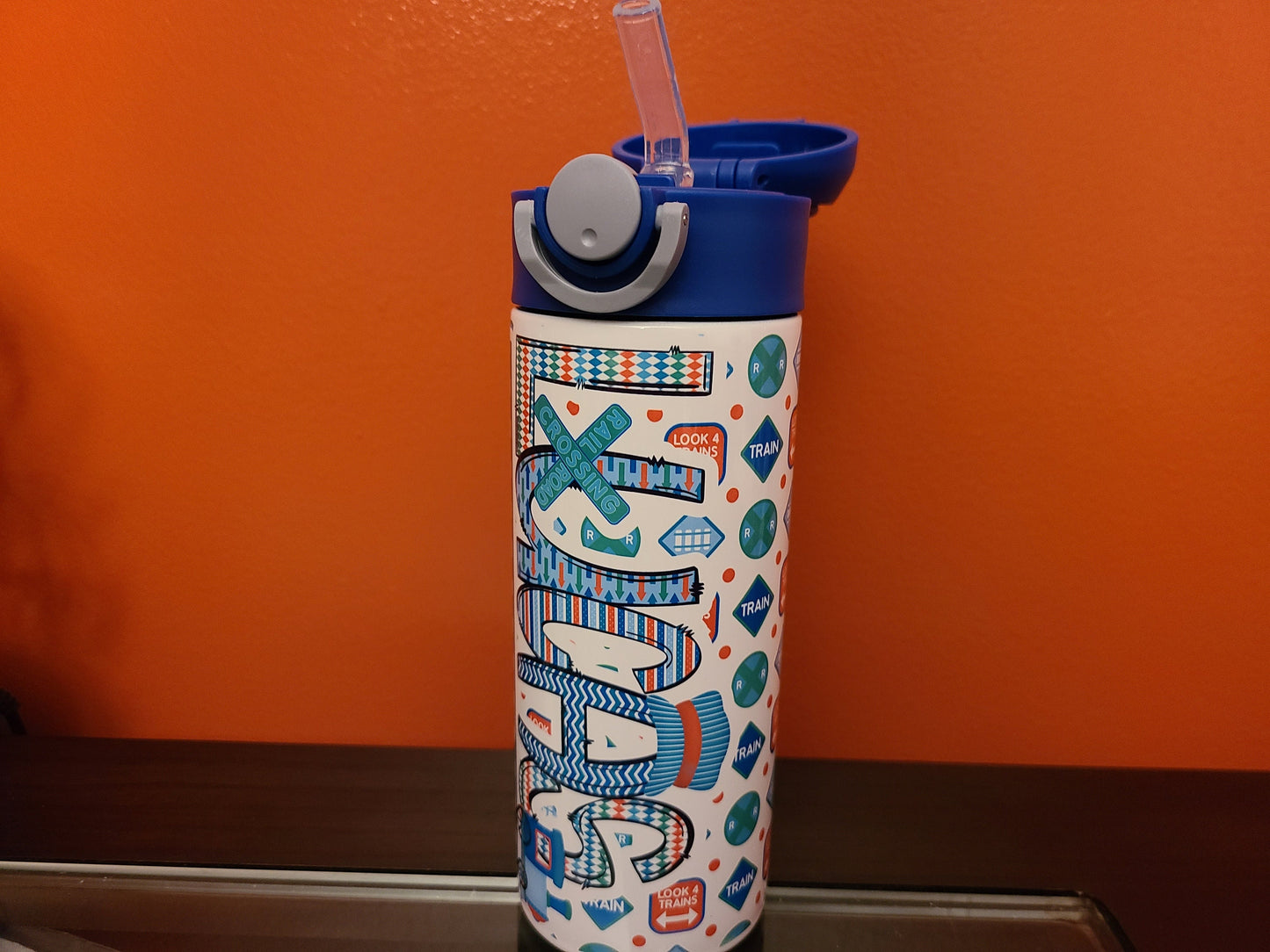 Train Water Bottle for Kids - Personalized