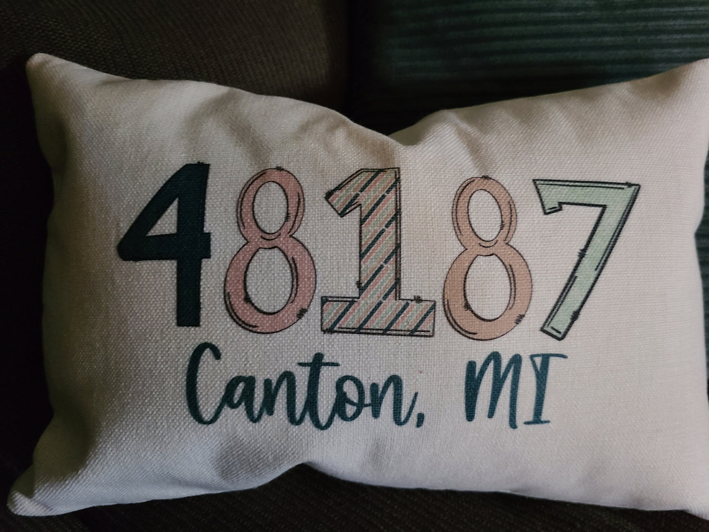 Zip Code Lumbar Pillow