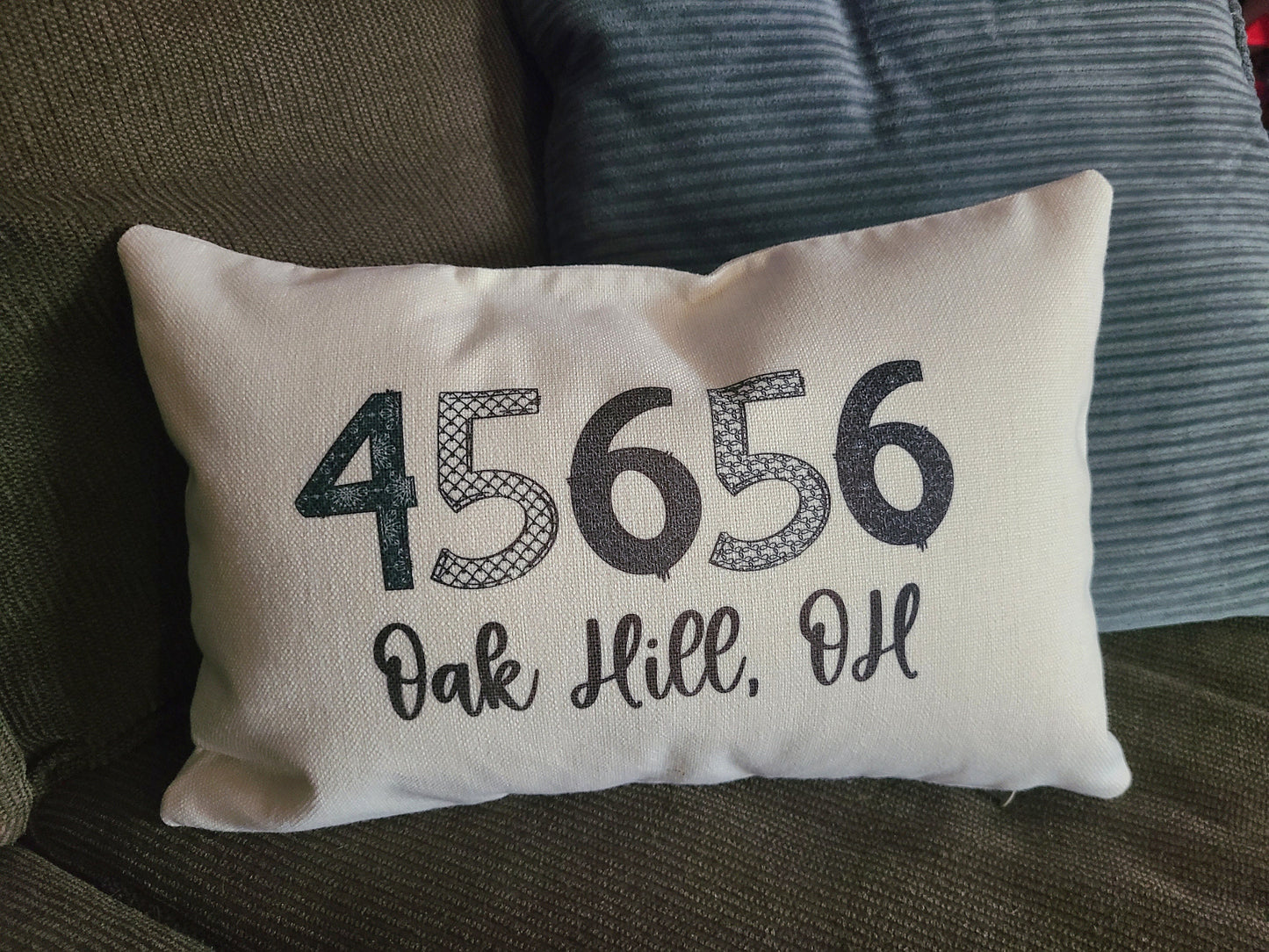 Zip Code Lumbar Pillow