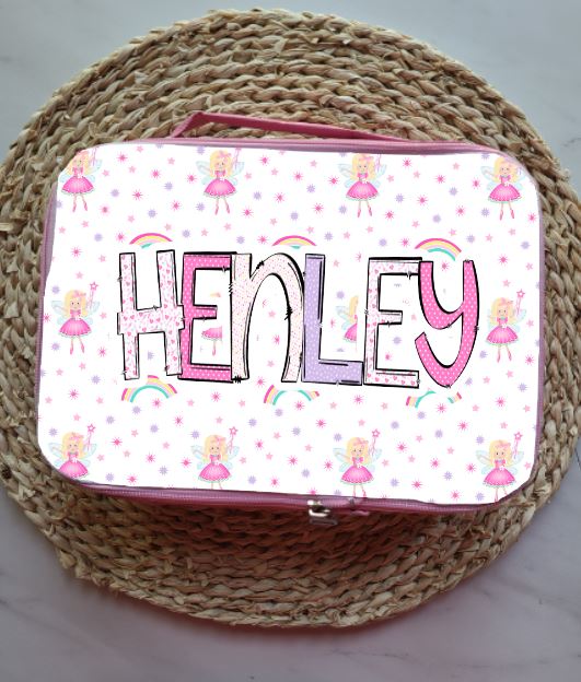 Pink Fairies Personalized Lunch Bag